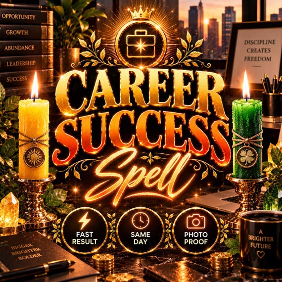 Career Success Spell — New Job Ritual, Get Hired Fast, Promotion, Opportunities & Dream Job