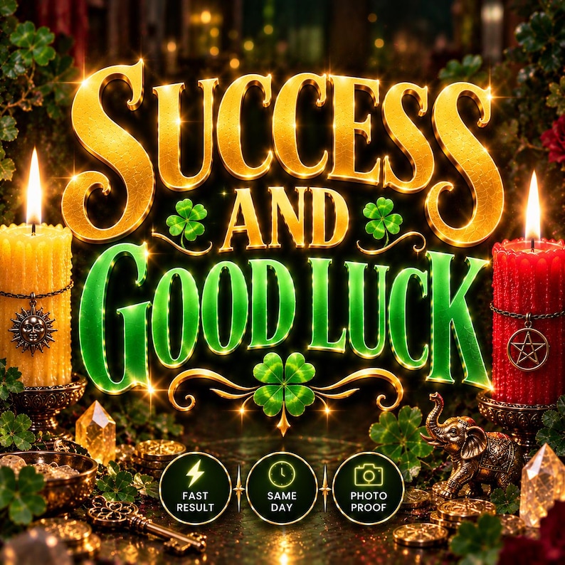 Success and Good Luck Spell - SAME DAY Casting for Career, Abundance, Manifestation, Prosperity, & Fortune