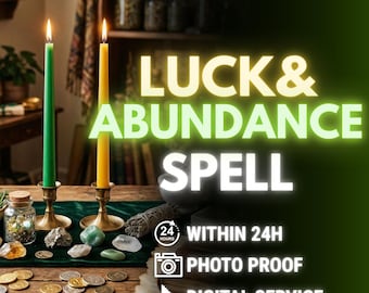 Luck & Abundance Spell Ritual: Reichtum, Glück und Erfolg Zauber, Custom Witchcraft Energy Work