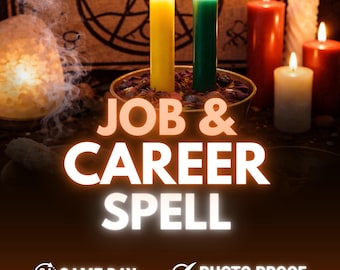 Leistungsstarker Traum-Job-Zauber, Guss am selben Tag für das Karriere-Ritual, Einstellung erhalten, Aufstiegs-Zauber, plus 3 Karten Kariere-Tarot-Lesung
