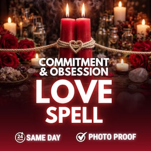 Hechizo de compromiso de amor, hechizo para lanzar el mismo día, ritual de obsesión amorosa, unión amorosa con magia blanca