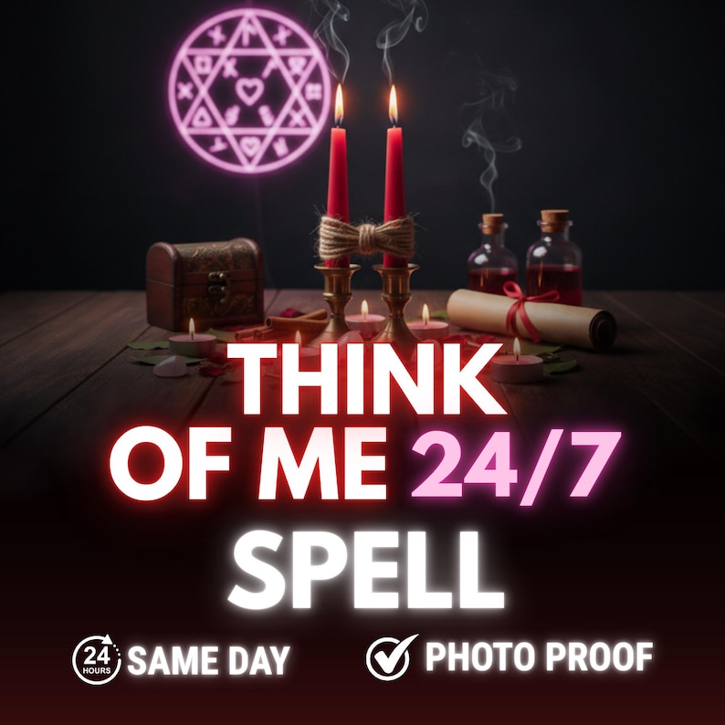 Think of Me Spell, Telepathic Obsession Love Ritual to Stay 24/7 Their Mind Constantly, Make Miss You, Non Stop Thoughts Energy Work