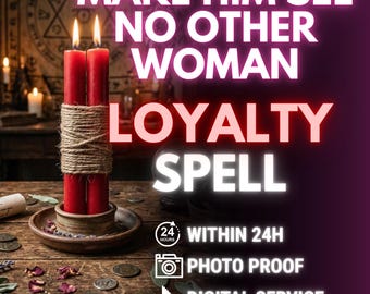 Loyalty Binding Spell, Stop Cheating Ritual, Make Him See No Other Woman, Fidelity Ritual, Love Me Only