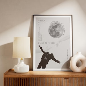 Learn to Fly – Foo Fighters – Song lyric poster | music wall art print |