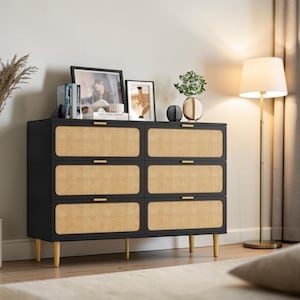Rattan Dresser Chest - Etsy