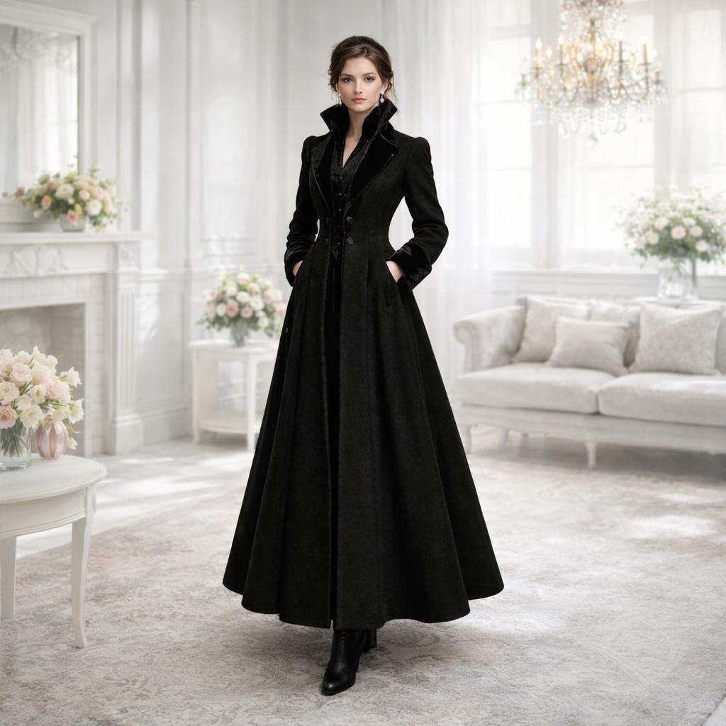 Black Funeral Coat - Etsy Norway Black Funeral Coat - Etsy Norway
