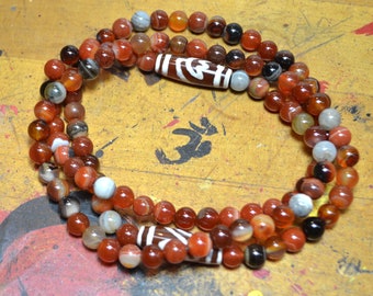 108 mala in exceptional multi agate stones M249