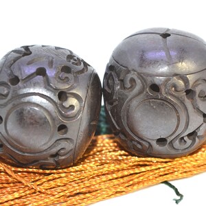 Hollow bone pendant beads rotund OBO129