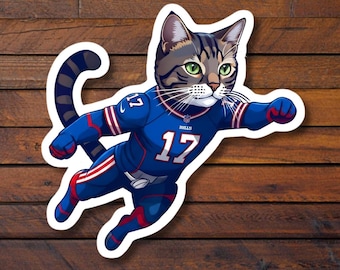 Buffalo Football Josh Allen Cat Sticker