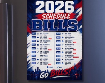 Buffalo Football Magnetic Schedule 2026-2027 year