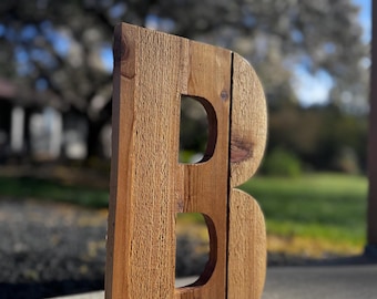 Reclaimed Cedar Wood Letters, Numbers, More - Rustic Wall Decor, Farmhouse Party & Room Decor