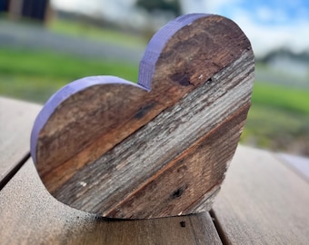 Reclaimed Barn Wood Heart - Rustic Wall Decor, Farmhouse