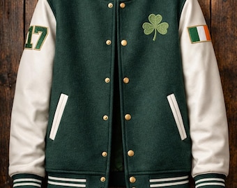 Saint Patrick’s Day Varsity Jacket for Men