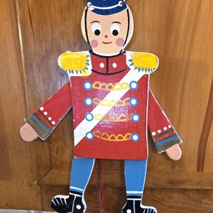 Vintage Wooden String Soldier / Nutcrackers