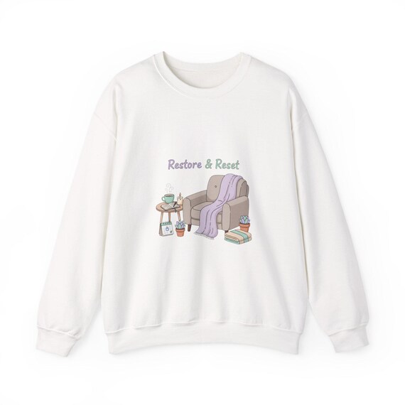 Restore & Reset Crewneck Sweatshirt | Sunday Reset, Rest Day Cozy