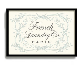 Laundry Room Decor French Laundry Kitchen Art Sign Wall Art | Etsy