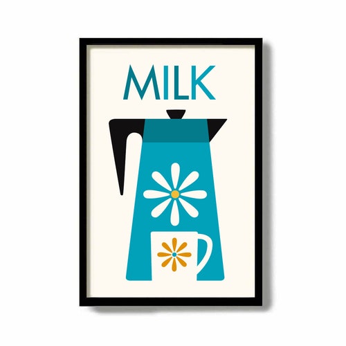 Kitchen Decor Mid Century Modern Wall Art for Kitchen Modern Etsy