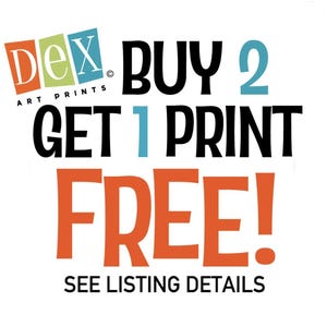 Buy 2 Get 1 FREE Offer - Use Discount Coupon Code: ONEFREEPRINT - Good for three 11x17 Wall Decor Art Prints