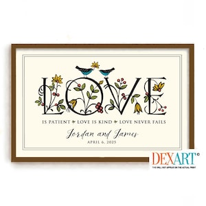 Engagement Gift for Friend, Personalized Wedding Gift for Couples, Shower Gifts, Boho Decor, Wedding Tree, Anniversary Gift Wall Art