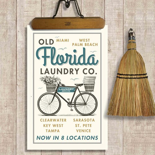 Florida Laundry Room Decor Key West Art Laundry Room Sign Etsy