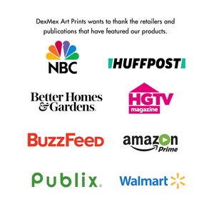 Puede incluir: Un collage de logotipos de varios minoristas y publicaciones, que incluyen NBC, HuffPost, Better Homes & Gardens, HGTV, BuzzFeed, Amazon Prime, Publix y Walmart.