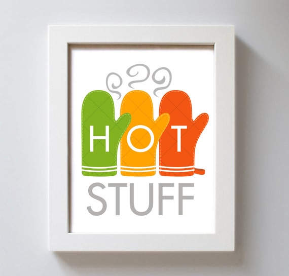 items similar to kitchen art print baking oven mitt colorful kitchen