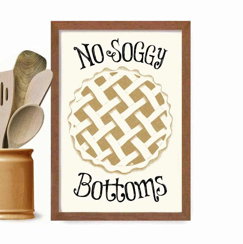 English Decor Great British Bake Off Kitchen Art Print Etsy