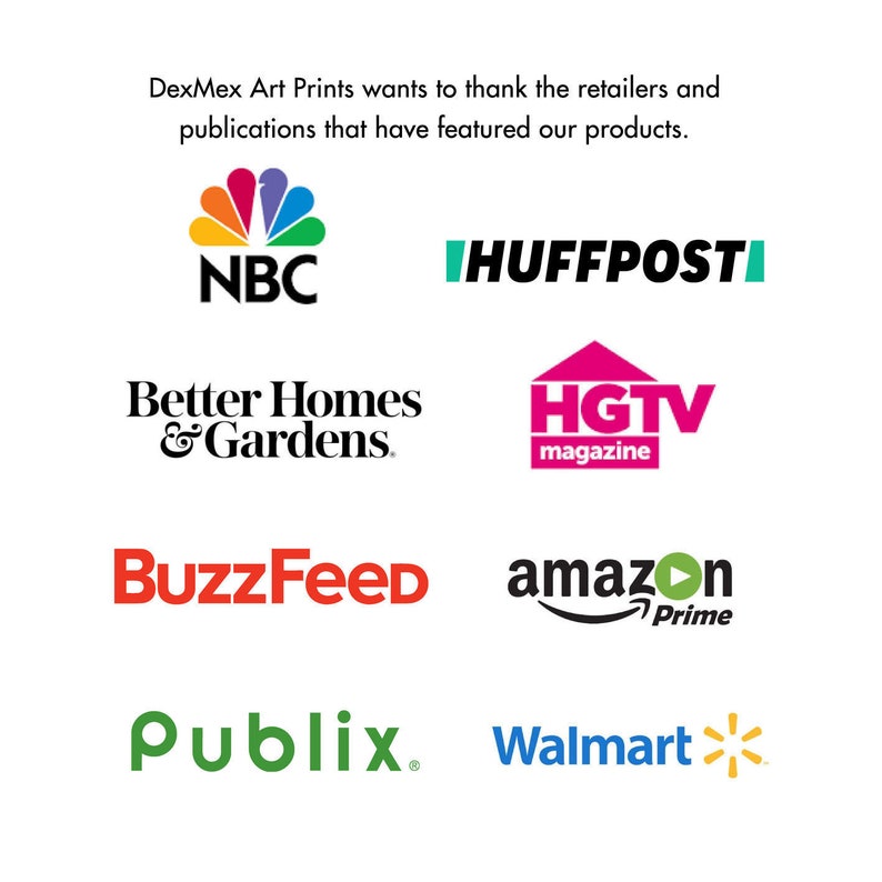 Puede incluir: Un collage de logotipos de varios minoristas y publicaciones, que incluyen NBC, HuffPost, Better Homes & Gardens, HGTV, BuzzFeed, Amazon Prime, Publix y Walmart.