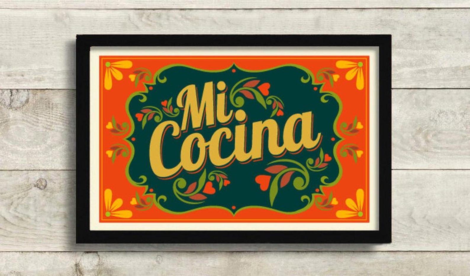 Mexican Kitchen Art Print Decor I Love My Kitchen Decor Mi Etsy