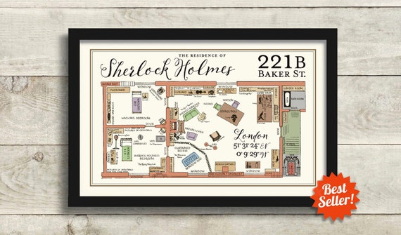 Baker Street Vinyl Wall Sticker Art London Street Name City Iconic Vintage Baker Street Vinyl Wall Sticker Art London Street Name City Iconic Vintage