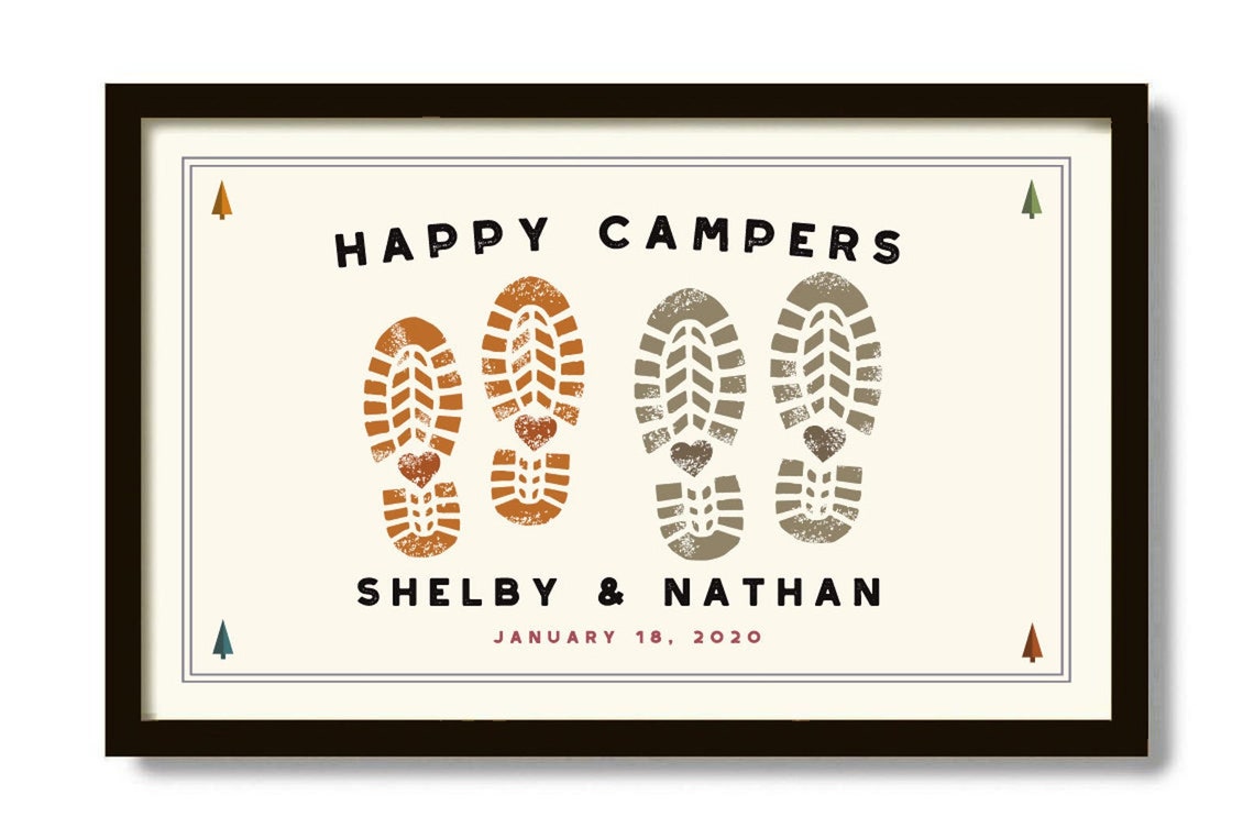 Personalized Wedding Gift for Outdoor Couple Rustic Decor Etsy