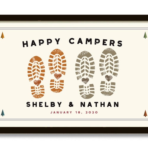 Personalized Wedding Gift for Outdoor Couple Rustic Decor Etsy