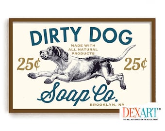 Laundry Room Decor Farmhouse, Dog Art Print, Laundry Sign, Dog Wash, Wall Art Print, Muddy Paws, Bathroom Art, Washing Machine