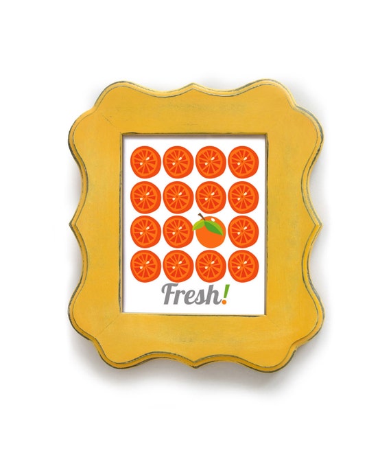 Items similar to Kitchen Art Print Kitchen Decor Fresh Oranges on Etsy