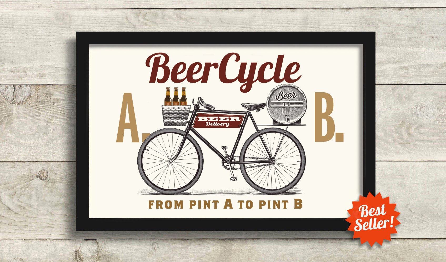 Bicycle and beer hotsell