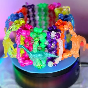 Handmade Kandi Cuff Bracelet – Pokemon, Rave Garden, Snack Attack, Bass Bunny & DJ Inspired Styles