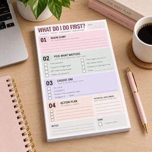 Blocco note per adulti con ADHD - Cosa fare per prima cosa?
