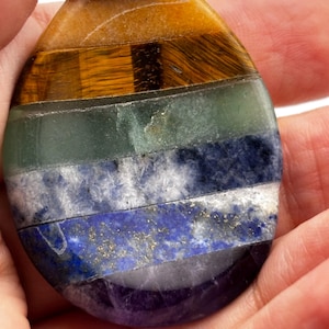 AAA Large All-Chakra Worry Stone – Master Balance Specimen