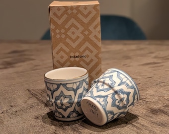 Blue Moroccan design espresso cup