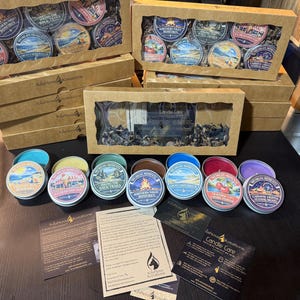 Recuerdos de Michigan: Caja de la colección de velas de verano del norte