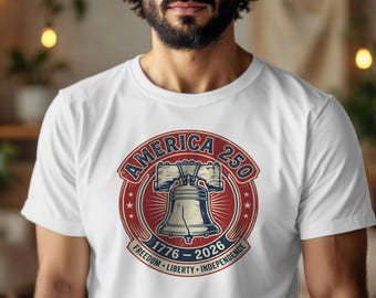 America 250th Anniversary Shirt, 1776-2026 Liberty Bell Tee, Patriotic Eagle Print