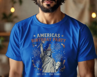 Vintage American Flag T-Shirt, USA 250th Anniversary Patriotic Tee