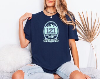 Rocky Mountain Hockey 121 Shirt Colorado Winter Fan Gift Tee Unisex