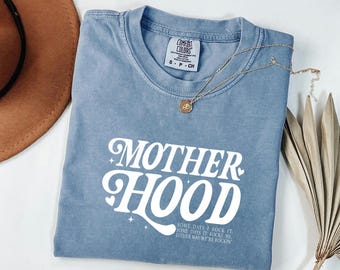 Comfort Colors Mother Hood Shirt, Groovy Mama Retro Top, Garment Dyed Cotton Tee