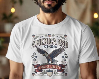 Celebrate USA 250th Year Shirt, American Flag Tee, Patriotic Anniversary Gift, 1776 2026 T-Shirt