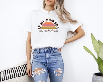 In My Mom Era Shirt Retro 70s Sunset Mom Gift Mothers Day Tee Funny