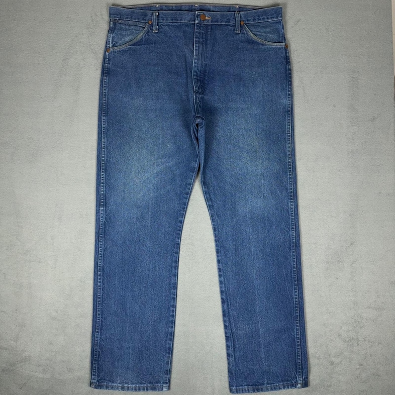 Vintage Wrangler 13MWZ Cowboy Cut Original Fit Jeans Blue Denim Men's 40x32 image 1