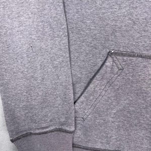 Sudadera con capucha Nike Spellout con logo de arco bordado, color gris jaspeado, talla XL para hombre. imagen 7