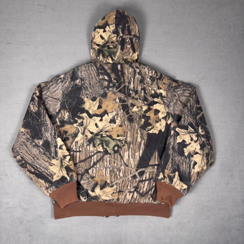 Chaqueta con capucha Liberty Rugged Outdoor Mossy Oak Camo estilo vintage de los 90, talla XL juvenil (18-20). imagen 2