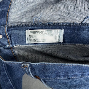 Vintage Wrangler 13MWZ Cowboy Cut Original Fit Jeans Blue Denim Men's 40x32 image 5